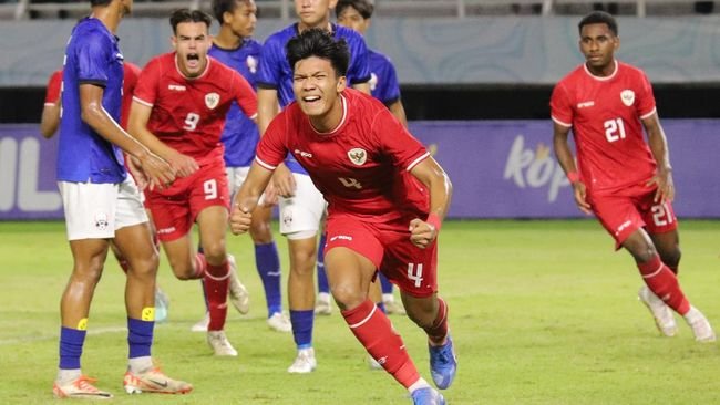 18 Menit 4 Gol, Timnas Indonesia Imbang Lawan Laos