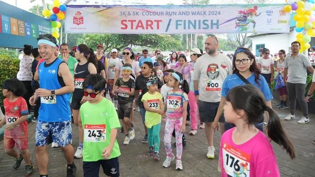 Colour Run & Walk 2024, Cara SIS South Jakarta Dorong Gaya Hidup Sehat