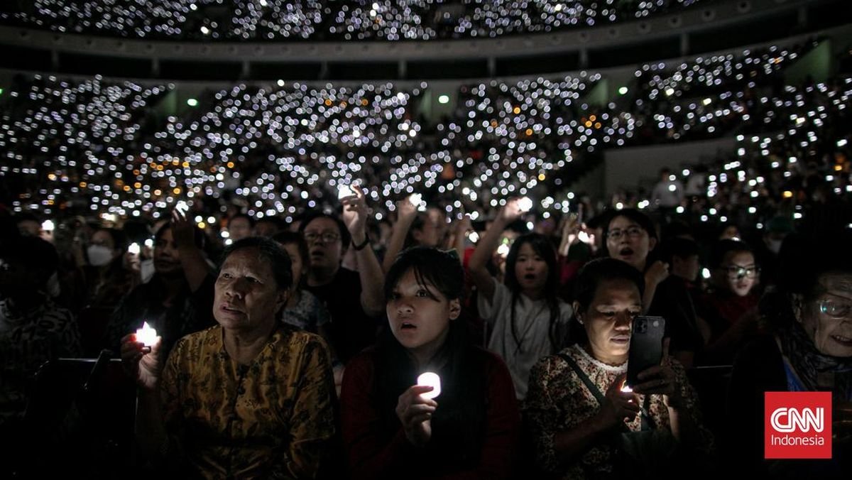 Khidmat Natal Akbar Jabodetabek 2024 di Indonesia Arena