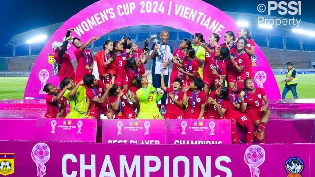 Timnas Putri Indonesia Cetak Sejarah Juara Piala AFF Wanita 2024