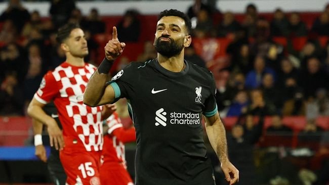 Penalti Salah Bantu Liverpool Sikat Girona