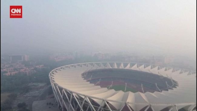 Kualitas Udara Makin Buruk, Langit New Delhi Diselimuti Polusi