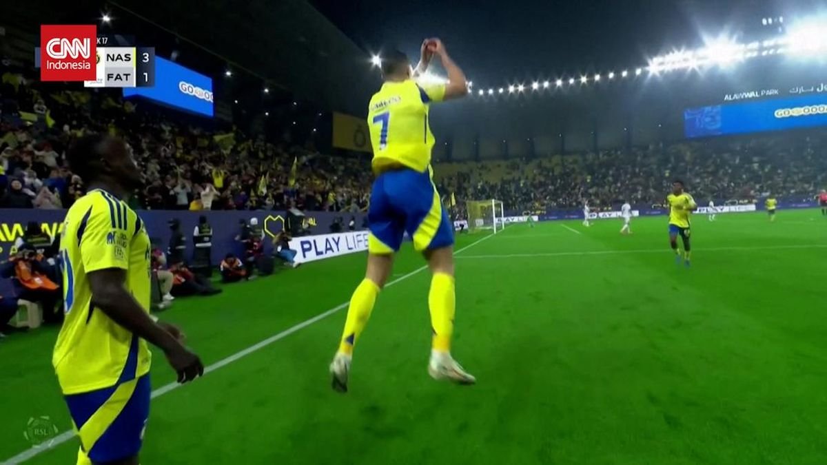 2 Kali Dianulir, Ronaldo Sumbang Gol saat Al Nassr Menang