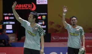 Aksi Terakhir Ahsan/Hendra di Lapangan Badminton