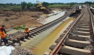 Jalur KA di Grobogan Ditutup Lagi Akibat Banjir