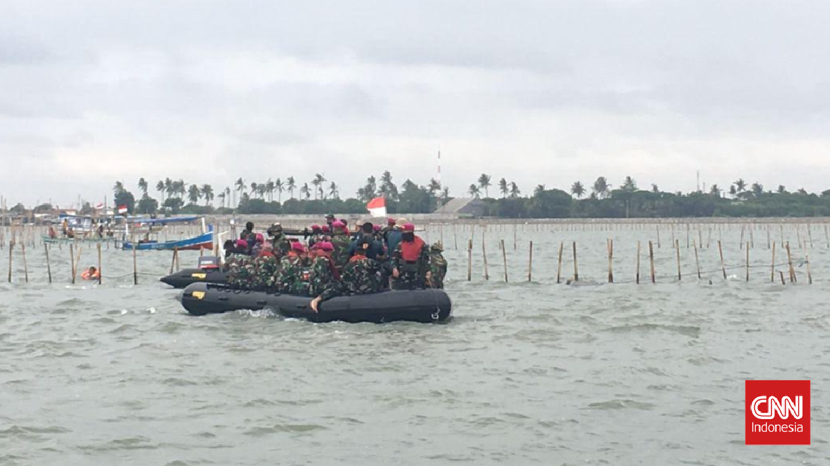 TNI AL Targetkan Pembongkaran Pagar Laut Tangerang 5 Km Hari Ini