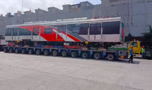 Satu Trainset KRL Impor dari China Tiba di RI