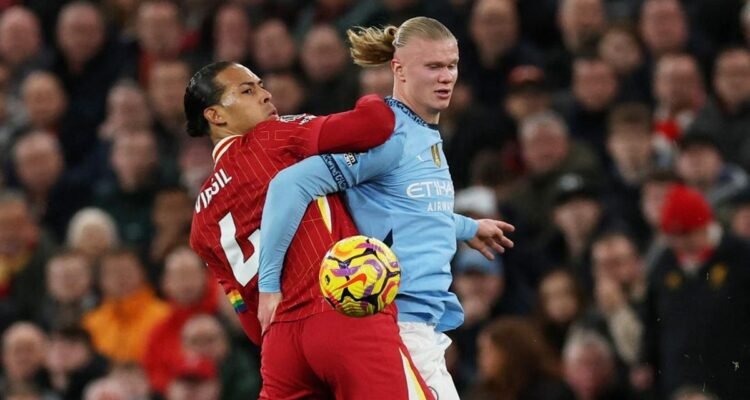 Haaland Absen di Man City vs Liverpool?