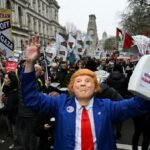 Ribuan Warga London Tolak Ide Trump Gusur Warga Palestina