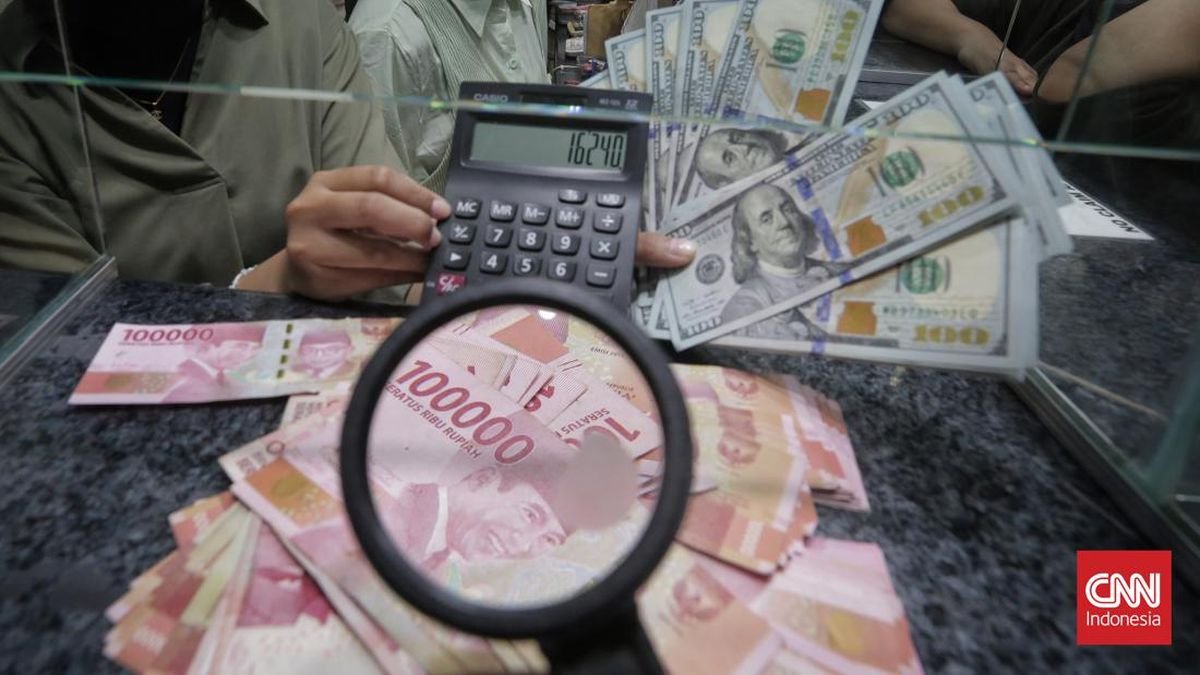 Rupiah Lesu ke Rp16.383 per Dolar AS Sore Ini