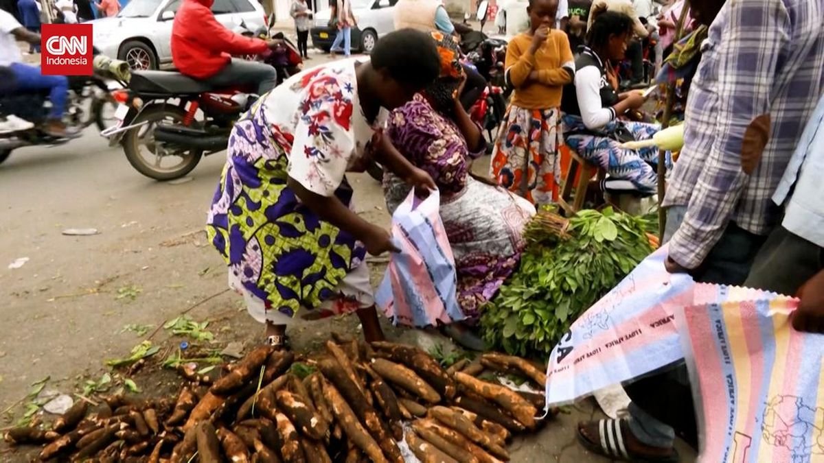 Suasana Pasar Kongo di Tengah Perang Saudara