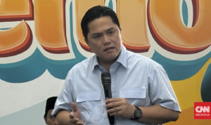 Canda Erick Thohir saat Lampu Lobi Kantor BUMN Mati