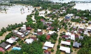 Sungai Palasa Sulteng Meluap, Banjir Rendam 2 Desa & 4 Rumah Hanyut