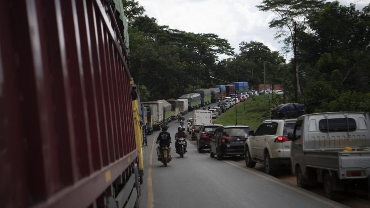 Jalan Nasional Jambi-Padang Lumpuh Total Akibat Longsor