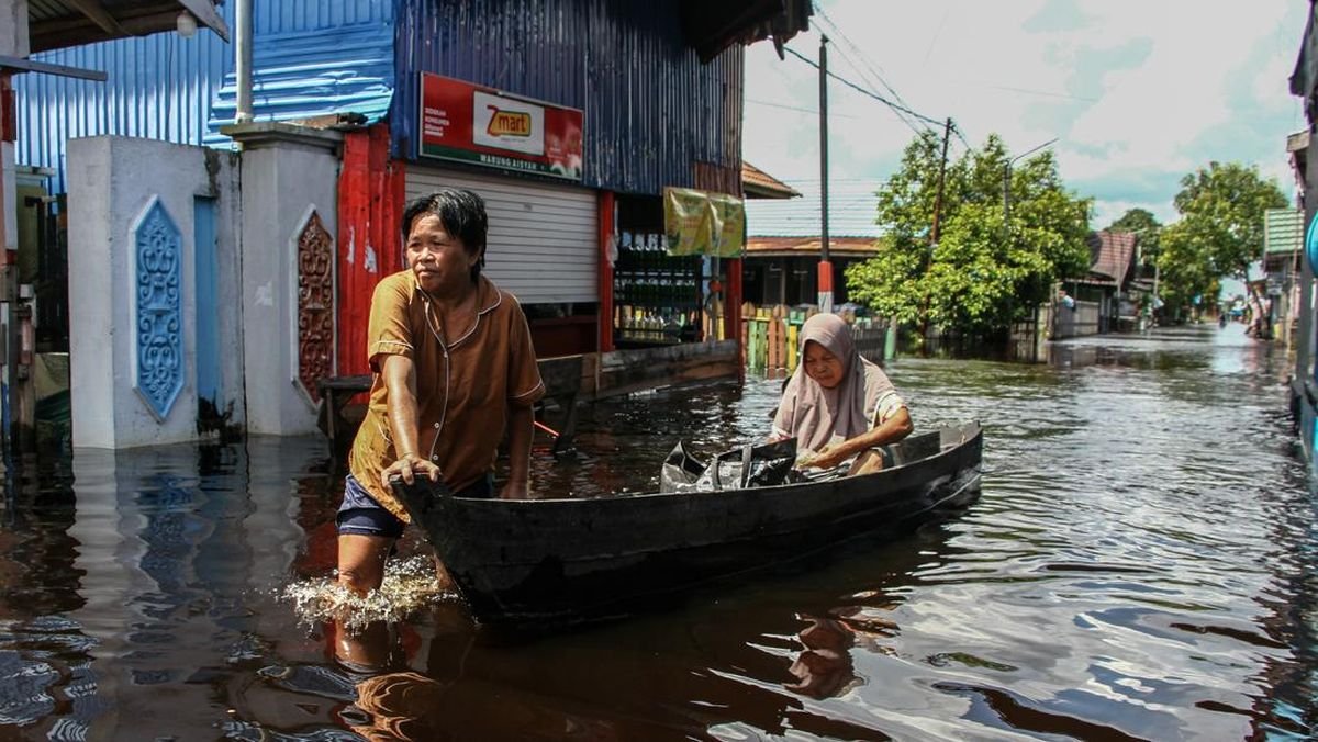 Banjir Rendam Mendawai Palangka Raya