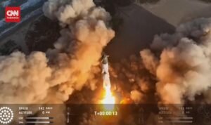 Detik-detik Roket Starship SpaceX Berputar Sebelum Meledak