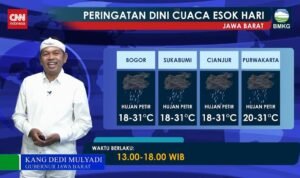 Momen Dedi Mulyadi jadi Pembawa Acara Cuaca Jabar