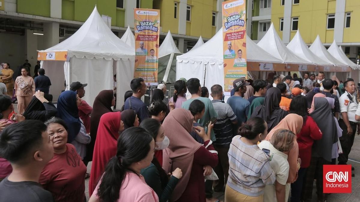 Pasar Murah Spesial Ramadan di Rusun Pasar Rumput